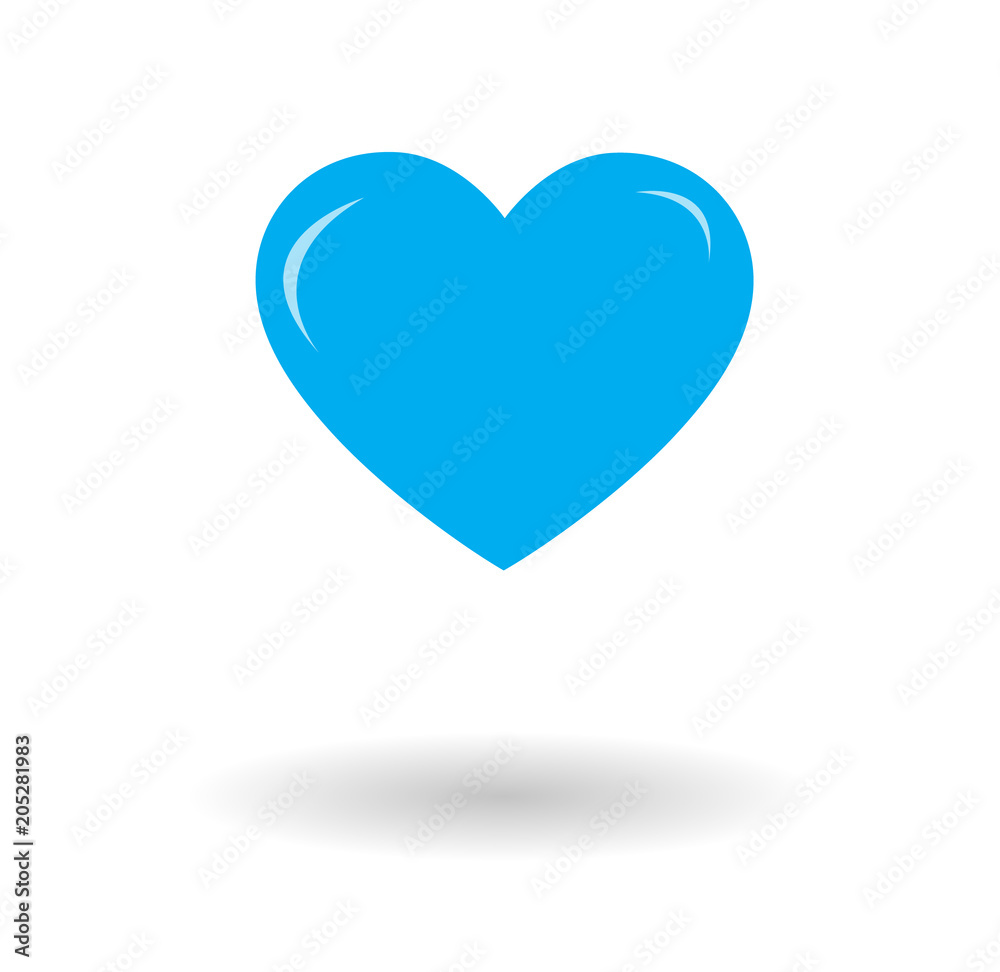 Heart vector icon isolated over white background Heart vector icon isolated over white background