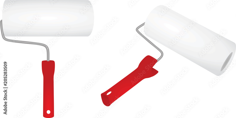 Paint roller. vector illustration