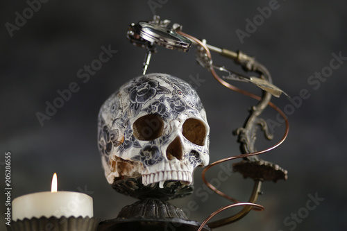 Steampunk teschio tatoo photo
