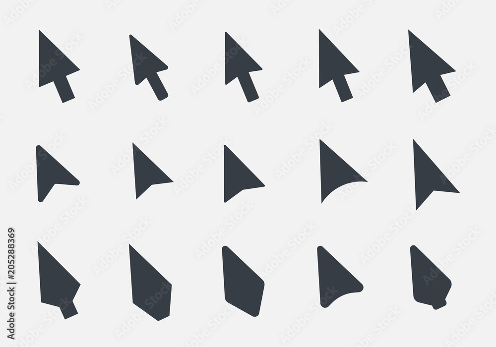 mouse cursor icons set, arrow poiner sign mouse cursor icons set, arrow poiner sign