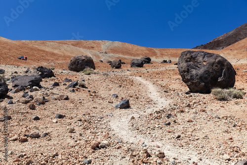 Huevos del Teide on Montana Blanca, during the ascent of Pico del Teide, Tenerife photo