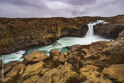 Aldeyjarfoss Waterfall in Highlands of Iceland © beketoff