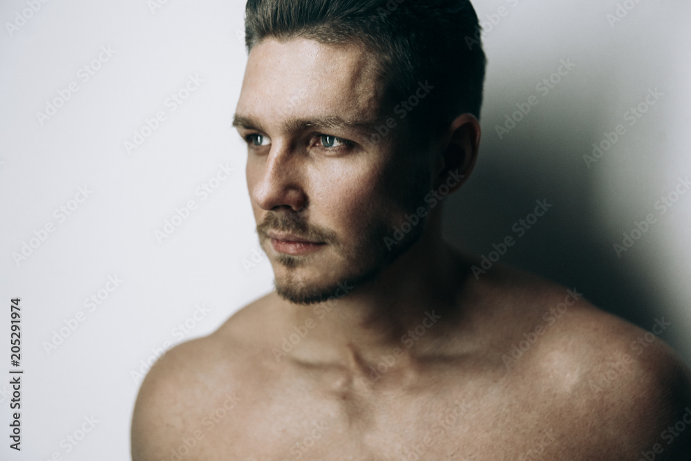 Young sport man with perfect fitness body Young sport man with perfect fitness body