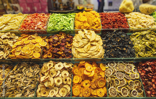 Dried fruits on the Egyptian market photo