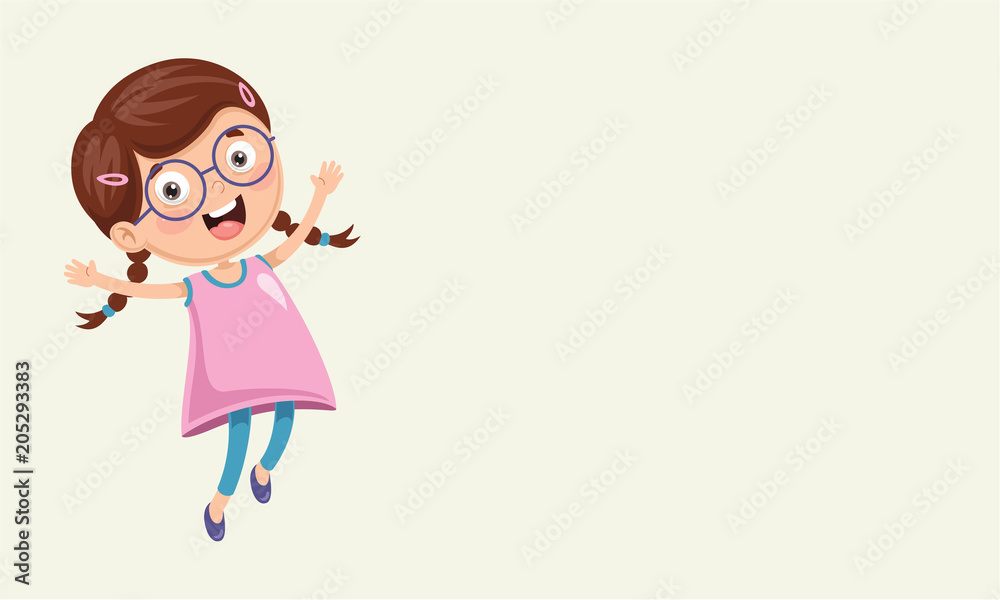 Vector Illustration Of Kids Abstract Background Vector Illustration Of Kids Abstract Background