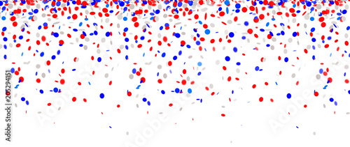 Konfetti Trikolore National Farben weiß, blau, rot