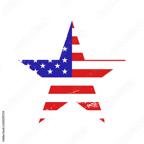 Grange Flag of USA. Vector illustration