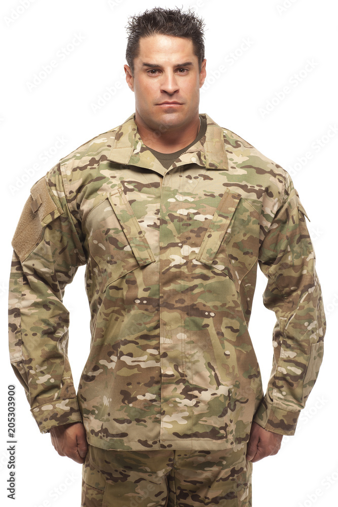 Army soldier standing