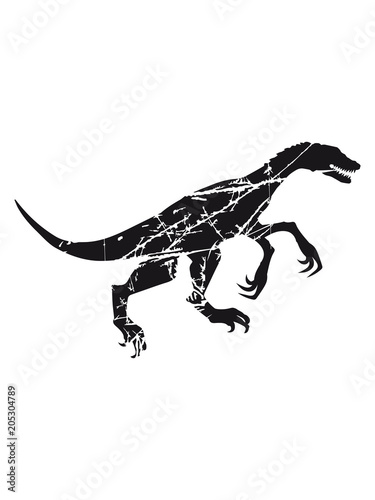 kratzer risse raptor jagen silhouette schwarz umriss t-rex fleischfresser b  se gef  hrlich fressen dino dinosaurier saurier clipart comic cartoon design