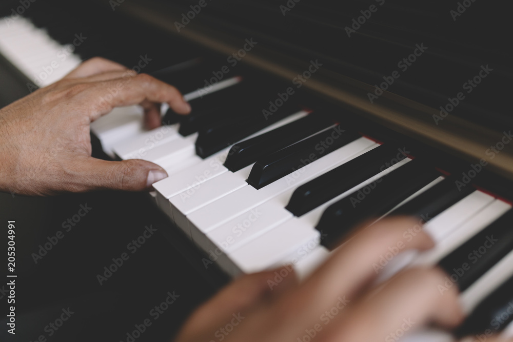 Hands on piano Hands on piano