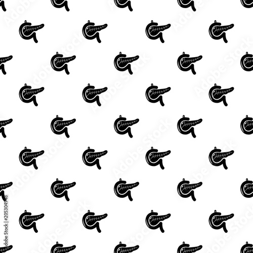 Pancreas pattern vector seamless repeating for any web design