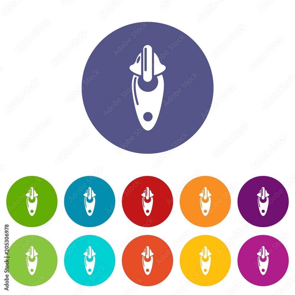 Sewn zip icon. Simple illustration of sewn zip vector icon for web