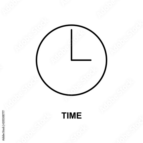 Free Download time icon. Element of simple web icon with name for mobile concept and web apps. Thin line time icon can be used for web and mobile - GFXLoad