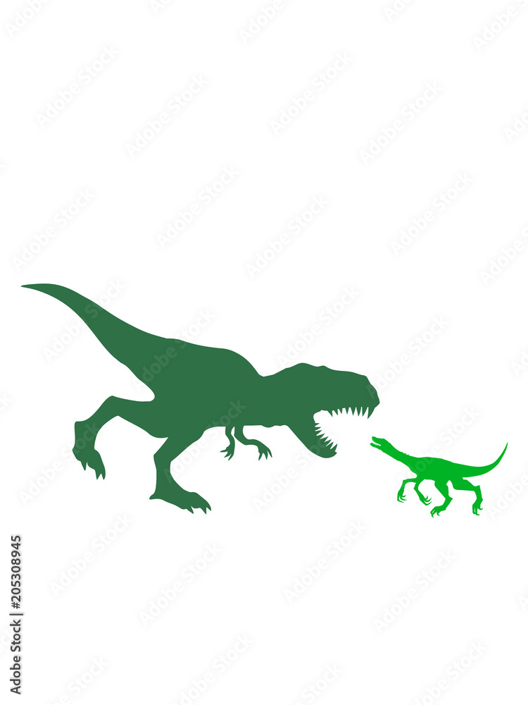 kampf raptor silhouette schwarz umriss t-rex fleischfresser böse brüllen tyranosaurus rex gefährlich fressen dino dinosaurier saurier clipart comic cartoon design