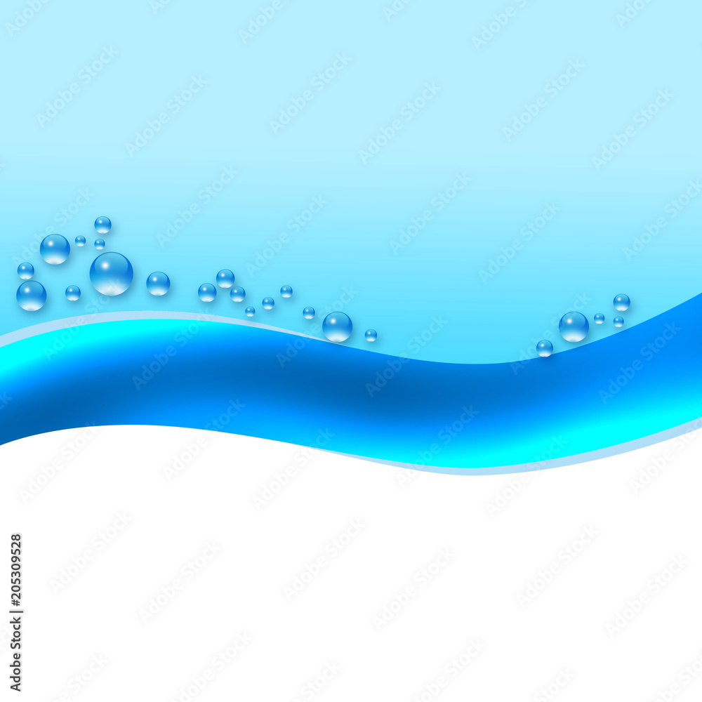 ウェーブ 水面 水 アクア 波打つ 夏 清涼感 波紋 Stock イラスト Adobe Stock
