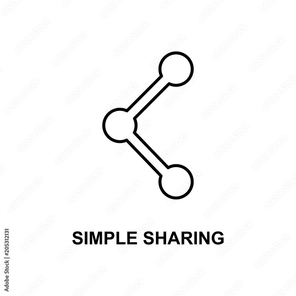 simple sharing icon. Element of simple web icon with name for mobile concept and web apps. Thin line simple sharing icon can be used for web and mobile simple sharing icon. Element of simple web icon with name for mobile concept and web apps. Thin line simple sharing icon can be used for web and mobile