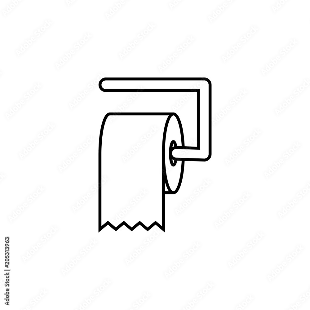 toilet paper icon. Element of simple web icon with name for mobile concept and web apps. Thin line toilet paper icon can be used for web and mobile toilet paper icon. Element of simple web icon with name for mobile concept and web apps. Thin line toilet paper icon can be used for web and mobile