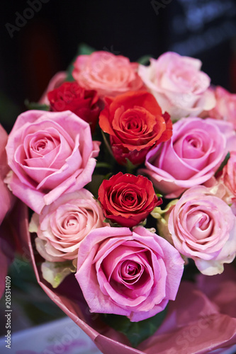 pink rose bouquet