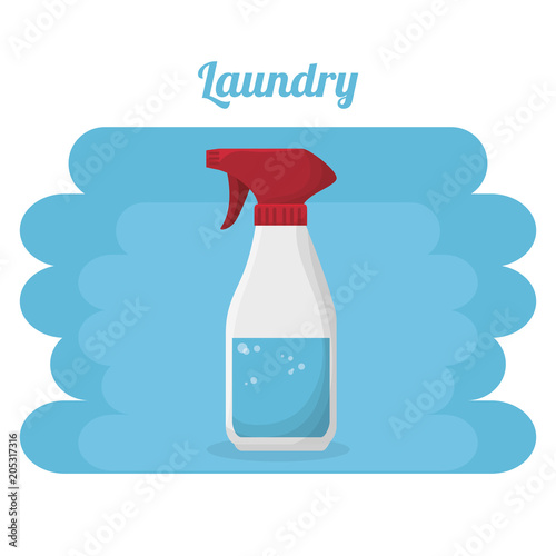 splash bottle laundry service vector illustration design