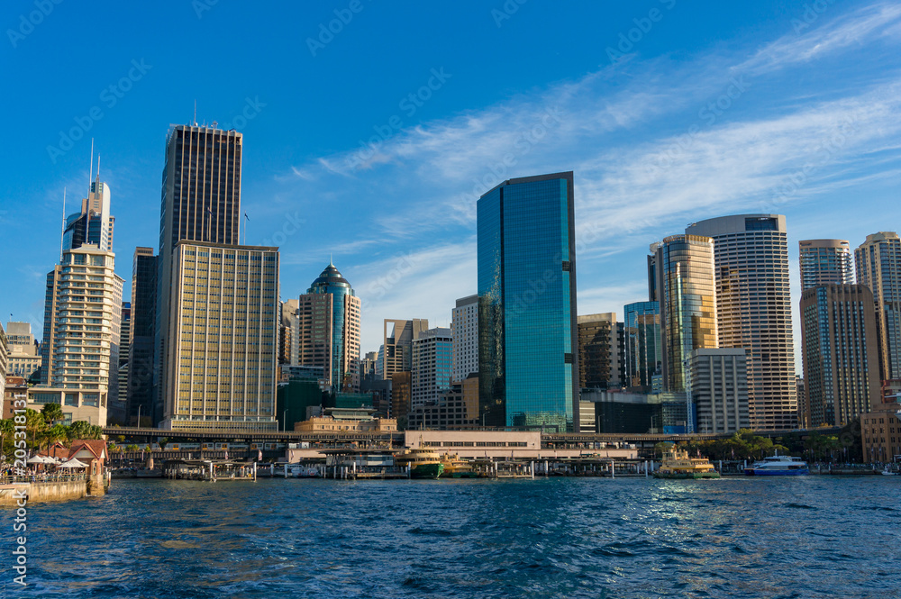 Fototapeta premium Sydney Central Business District and Circular Quay cityscape