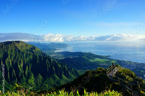 The Stairway to Heaven, the Haiku trail, Oahu, Hawaii 