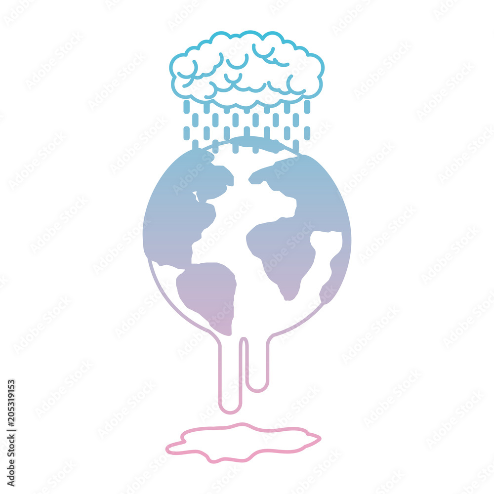 earth planet with electric strom natural disaster vector illustration design earth planet with electric strom natural disaster vector illustration design