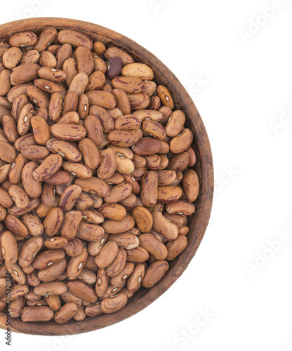 Red Kidney Beans Also Know as Azuki Beans or Rajma Seeds isolated on White Background