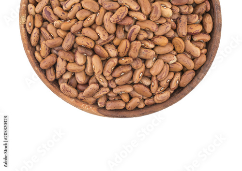 Red Kidney Beans Also Know as Azuki Beans or Rajma Seeds isolated on White Background