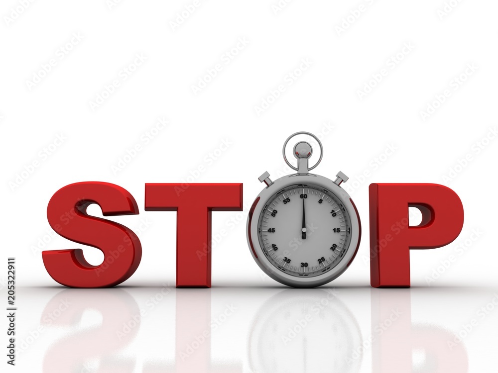 3d illustration stopwatch 3d illustration stopwatch