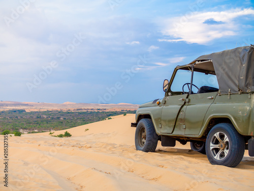 Off Road Car on Desert