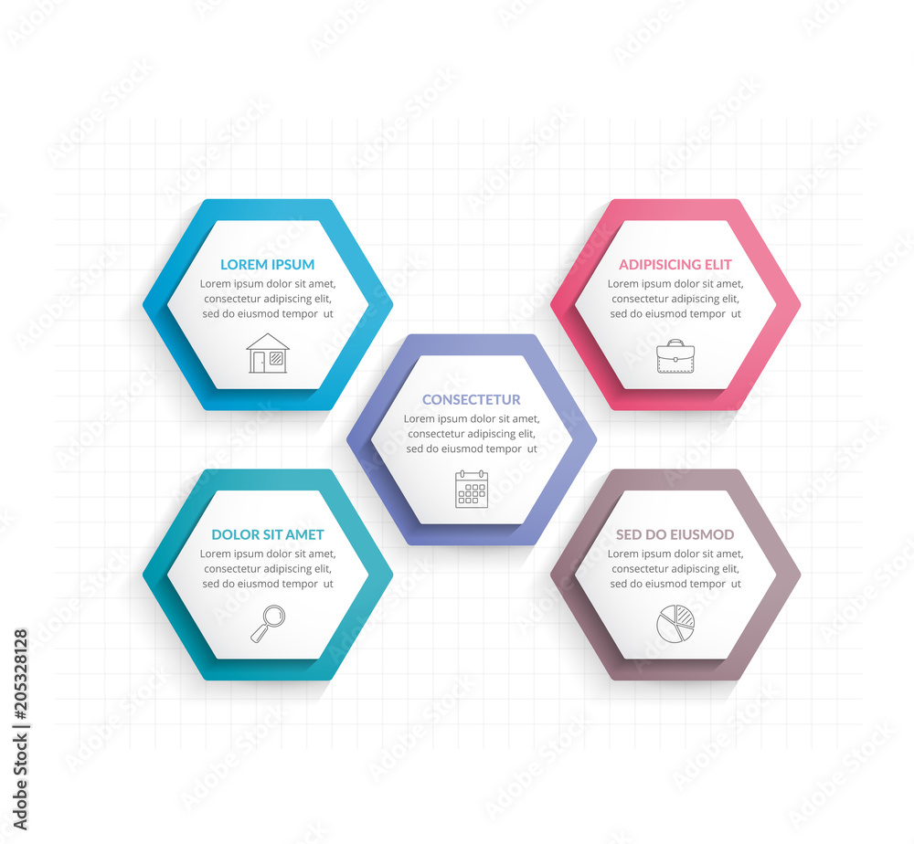 Five Hexagons Five Hexagons