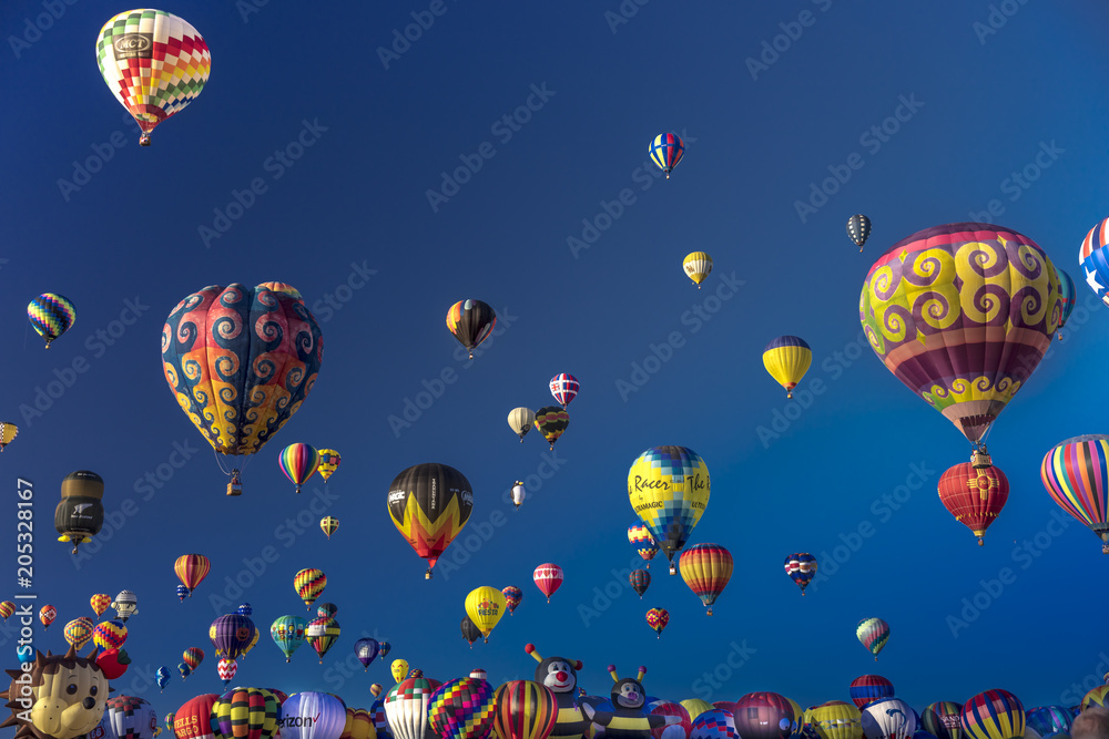 Obraz premium Colorful Hot Air Balloons at the Albuquerque Balloon Fiesta, Albuquerque, New Mexico