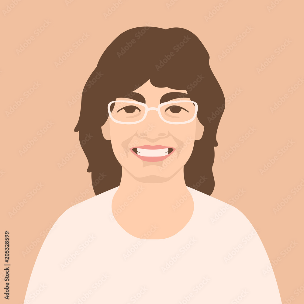 human head smiling face avatars vector illustration