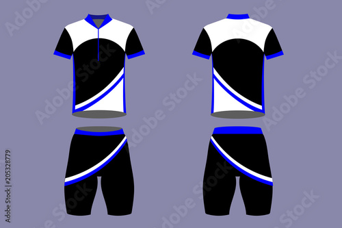 Cyclist sportswear 035, Brilliant Blue sky photo