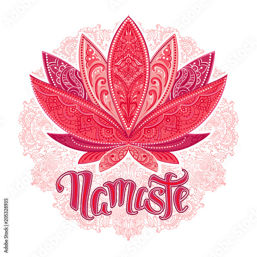 Namaste vector lettering