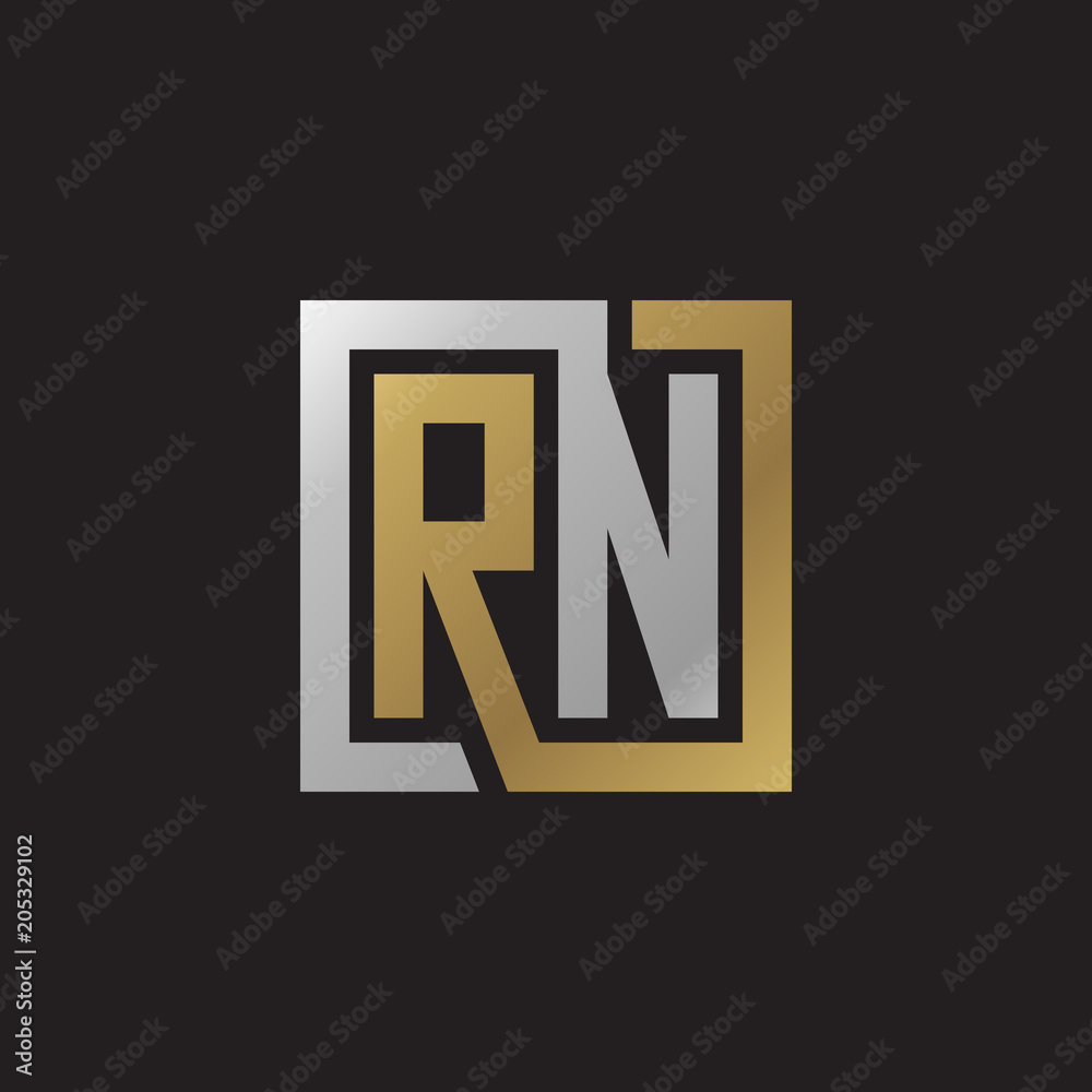 RN Monogram Logo Letter With Gemoteric Line Rounded Shape Style Design On  Isolated Background, Shiled Letter Monogram Royalty Free SVG, Cliparts,  Vectors, and Stock Illustration. Image 176173010.