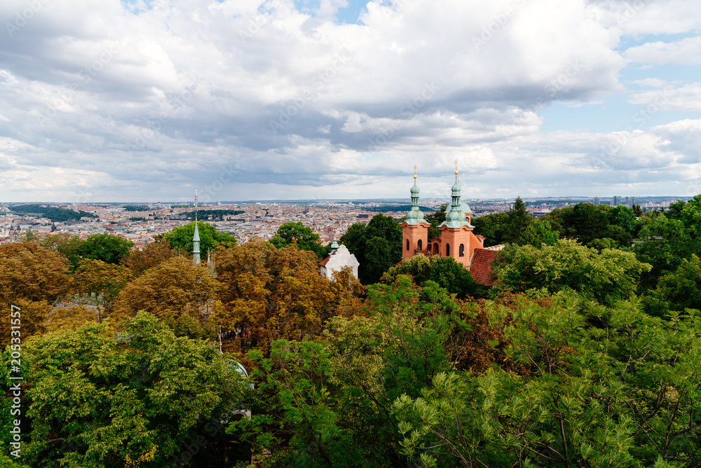 Cityscape of Prague from Petrin Hill Cityscape of Prague from Petrin Hill