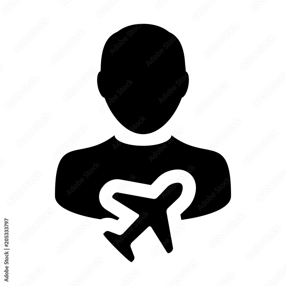 Holiday icon vector male user person profile avatar symbol for transportation in flat color glyph pictogram illustration Holiday icon vector male user person profile avatar symbol for transportation in flat color glyph pictogram illustration