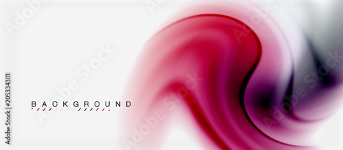 Swirl fluid flowing colors motion effect, holographic abstract background