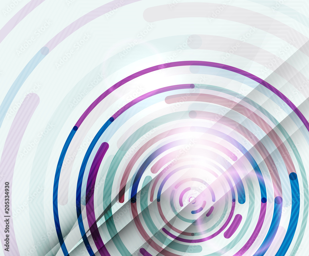 Circular lines, circles, geometric abstract background Circular lines, circles, geometric abstract background