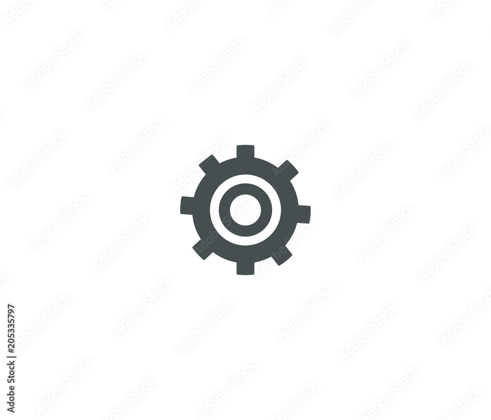 Settings vector icon. Black illustration isolated on white background for graphic and web design. Settings vector icon. Black illustration isolated on white background for graphic and web design.