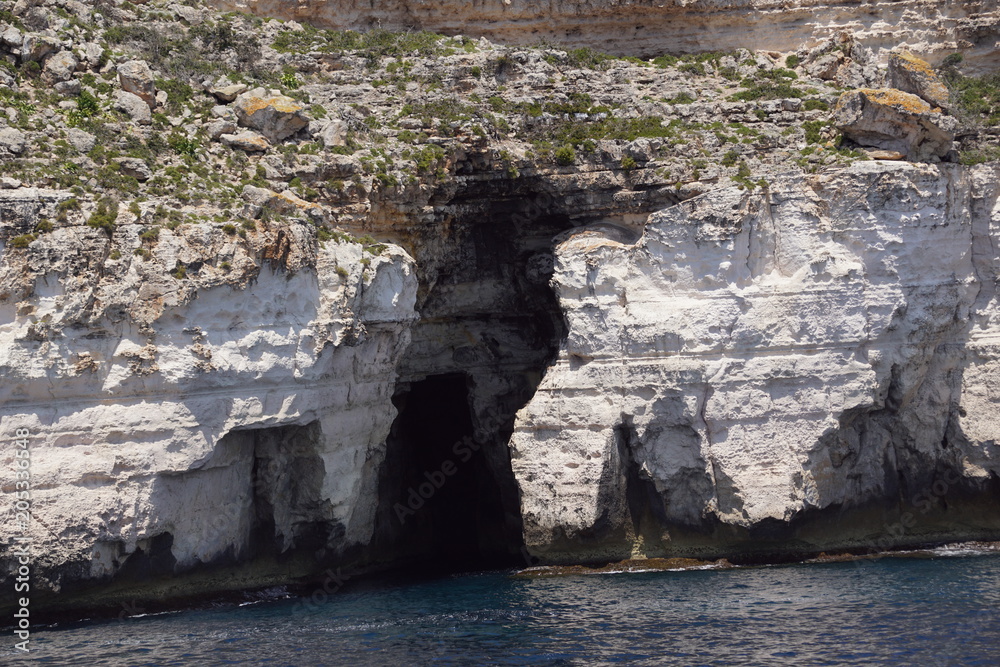 Eaux turquoises de la Méditerranée sur l'île de Minorque, Baléares, Espagne