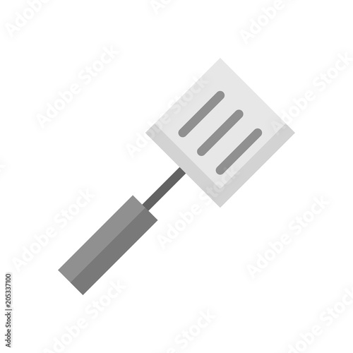 Turner cooking utensil, flat design vector