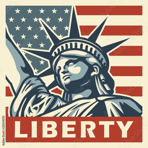4th of july vintage poster