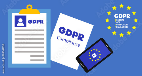 General Data Protection Regulation (GDPR) Concept Illustration - 25 May 2018