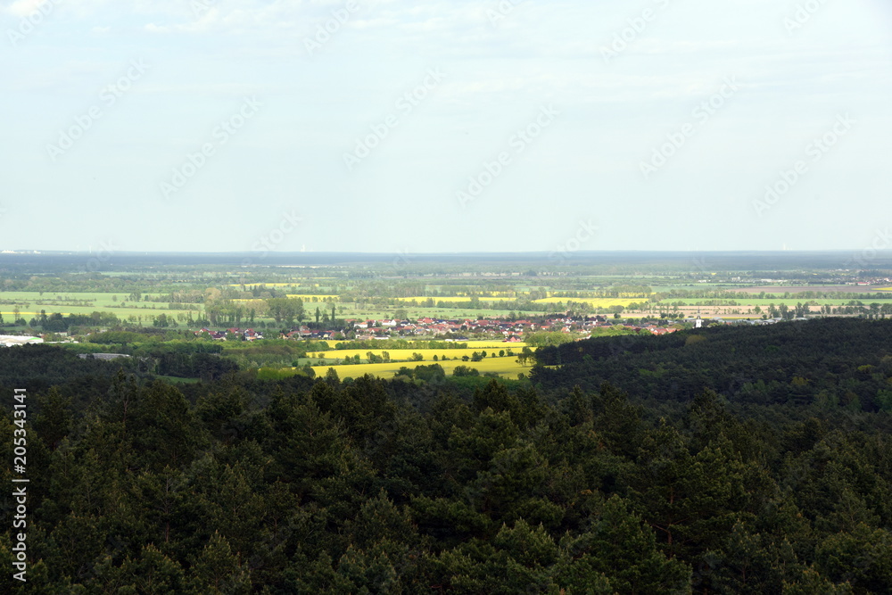 Gröden bei Elsterwerda, Blick vom Heidebergturm Gröden bei Elsterwerda, Blick vom Heidebergturm
