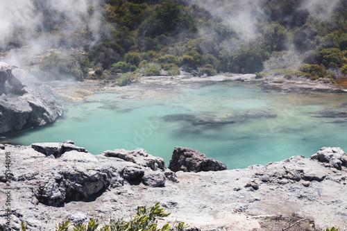 volcanic lake at waimangu