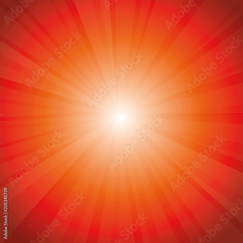 Red Sun Rays Background