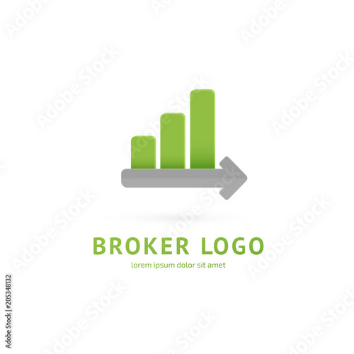 Logo design broker vector template.