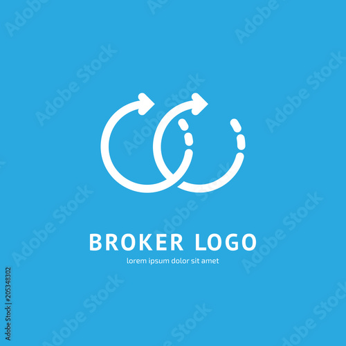 Logo design broker vector template.